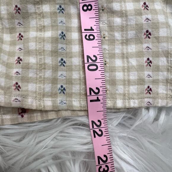 Vintage Woolrich Rugged Outdoorwear Plaid Floral Button Down Blouse Size Small - Picture 5 of 8